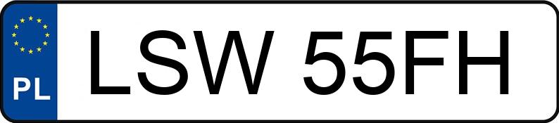 Реєстраційний номер LSW 55FH має MERCEDES-BENZ 316 Sprinter CDI E3 3.5t - LSW55FH