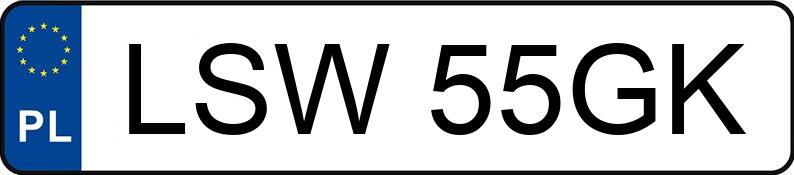 Numer rejestracyjny LSW 55GK posiada AUDI A4 Avant 1.9 TDi Kat. MR`00 E3 8E A4 Avant 1.9 TDi Kat. MR`00 E3 8E - LSW55GK