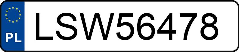 Numer rejestracyjny LSW 56478 posiada FORD Focus 1.5 TDCi MR`15 E6 ST-Line - LSW56478