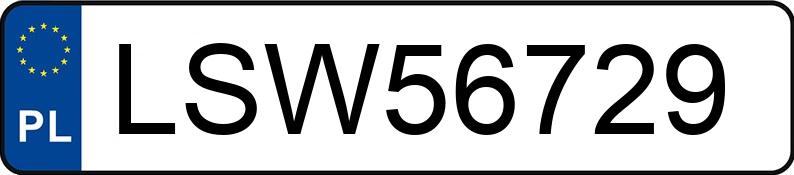 Numer rejestracyjny LSW 56729 posiada VOLVO V50 2.0 D MR`08 E4 V50 2.0 D MR`08 E4 - LSW56729