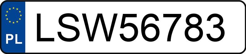 Numer rejestracyjny LSW 56783 posiada BMW X3 Diesel MR`10 E5 F25 sDrive18d - LSW56783