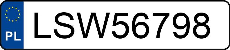 Numer rejestracyjny LSW 56798 posiada BMW 320i Touring MR`06 E4 E91 320i Touring MR`06 E4 E91 - LSW56798