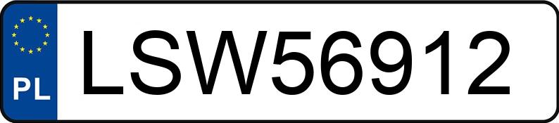 Numer rejestracyjny LSW 56912 posiada BMW 525D - LSW56912