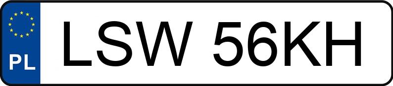 Numer rejestracyjny LSW 56KH posiada AUDI A6 Avant 2.4 Kat. MR`02 E3 4B A6 Avant 2.4 Kat. MR`02 E3 4B - LSW56KH