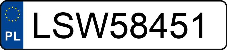 Numer rejestracyjny LSW 58451 posiada BMW 320 Diesel MR`19 E6d G20 xDrive Steptronic - LSW58451