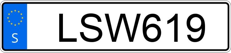 Numer rejestracyjny LSW619 posiada Peugeot 308 SW I