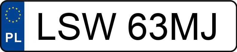 Numer rejestracyjny LSW 63MJ posiada BMW 535 Diesel MR`03 E3 E60 Aut. - LSW63MJ Numer rejestracyjny LSW 63MJ posiada BMW 535 Diesel MR`03 E3 E60 Aut. - LSW63MJ