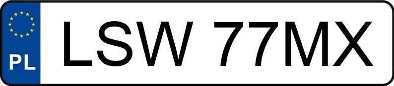 Numer rejestracyjny LSW 77MX posiada BMW M440I XDRIVE - LSW77MX