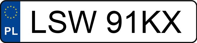 Numer rejestracyjny LSW 91KX posiada BMW 525 D - LSW91KX Numer rejestracyjny LSW 91KX posiada BMW 525 D - LSW91KX