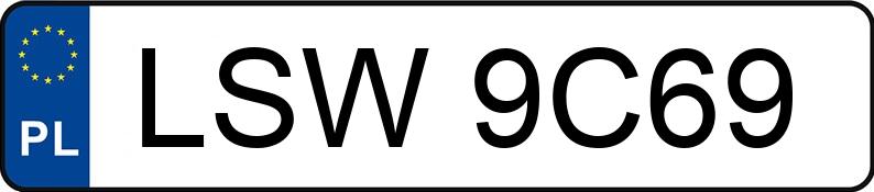 Numer rejestracyjny LSW 9C69 posiada BMW 523I 2.5 - LSW9C69