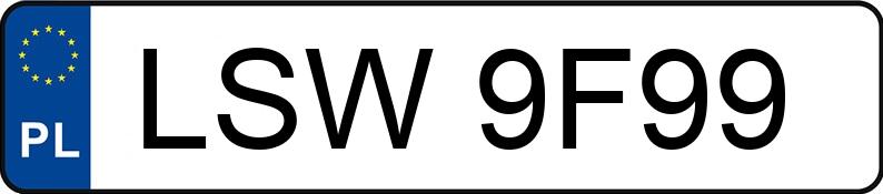 Numer rejestracyjny LSW 9F99 posiada RENAULT R 21 Nevada 2.2 Kat. GTX - LSW9F99