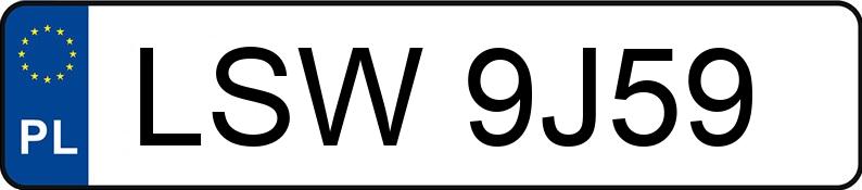 Numer rejestracyjny LSW 9J59 posiada OPEL ASTRA - LSW9J59