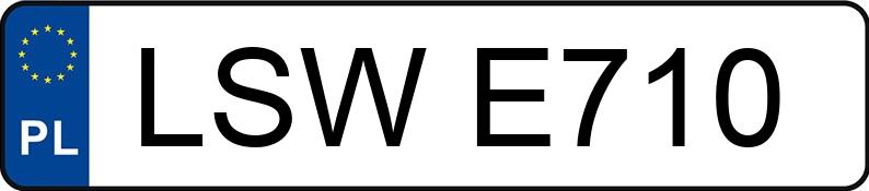 Numer rejestracyjny LSW E710 posiada DAEWOO / FSO Polonez Atu 1.6 Kat. PLUS GSi - LSWE710