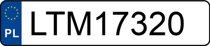 Numer rejestracyjny LTM 17320 posiada MERCEDES-BENZ SPRINTER - LTM17320