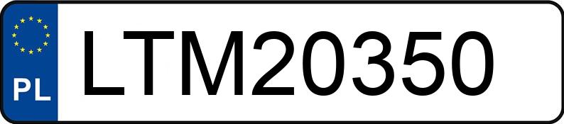 Numer rejestracyjny LTM 20350 posiada BMW 523i Kat. MR`95 E39 523i Kat. MR`95 E39 - LTM20350