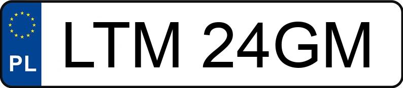 Numer rejestracyjny LTM 24GM posiada CHEVROLET TRACKER - LTM24GM Numer rejestracyjny LTM 24GM posiada CHEVROLET TRACKER - LTM24GM