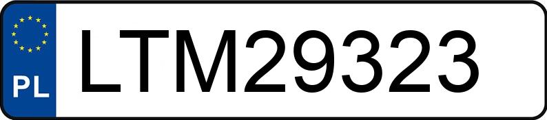 Numer rejestracyjny LTM 29323 posiada AUDI A3 - LTM29323 Numer rejestracyjny LTM 29323 posiada AUDI A3 - LTM29323