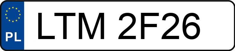 Numer rejestracyjny LTM 2F26 posiada URSUS C 360 - LTM2F26