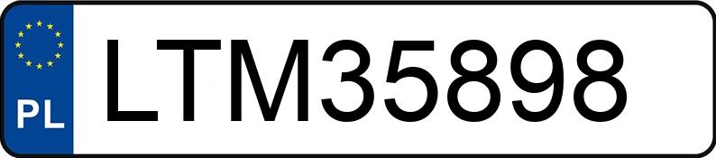 Numer rejestracyjny LTM 35898 posiada AUDI A4 2.0 Kat. MR`00 E3 8E A4 2.0 Kat. MR`00 E3 8E - LTM35898