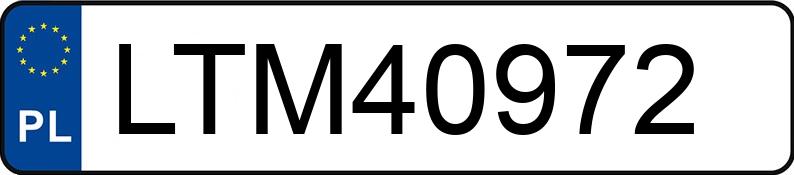 Numer rejestracyjny LTM 40972 posiada OPEL SIGNUM - LTM40972