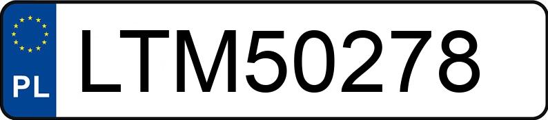 Numer rejestracyjny LTM 50278 posiada SUBARU IMPREZA - LTM50278 Numer rejestracyjny LTM 50278 posiada SUBARU IMPREZA - LTM50278