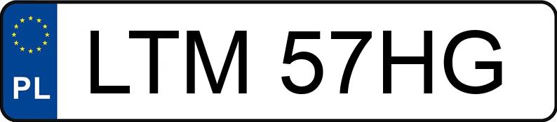 Numer rejestracyjny LTM 57HG posiada DAIMLERCHRYSLER C 270 CDI - LTM57HG