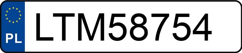 Numer rejestracyjny LTM 58754 posiada RENAULT MEGANE SCENIC - LTM58754