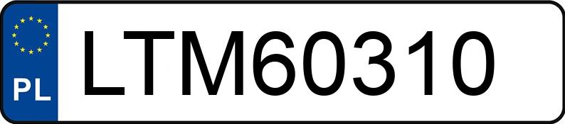 Numer rejestracyjny LTM 60310 posiada AUDI A6 - LTM60310