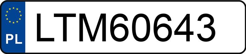 Numer rejestracyjny LTM 60643 posiada BMW 440i Gran Coupe MR`13 E6 F36 Advantage Steptronic - LTM60643