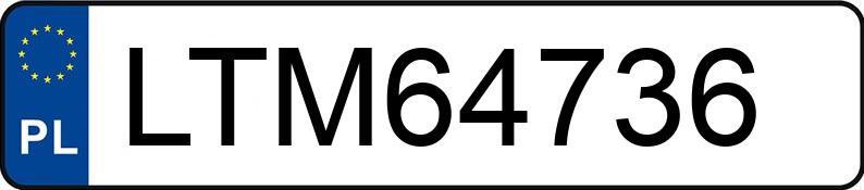 Numer rejestracyjny LTM 64736 posiada BMW 320 2.0 D - LTM64736 Numer rejestracyjny LTM 64736 posiada BMW 320 2.0 D - LTM64736