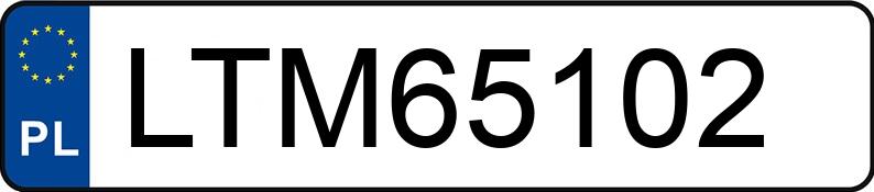 Numer rejestracyjny LTM 65102 posiada BMW 320D - LTM65102