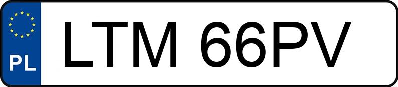 Numer rejestracyjny LTM 66PV posiada AUDI A6 - LTM66PV