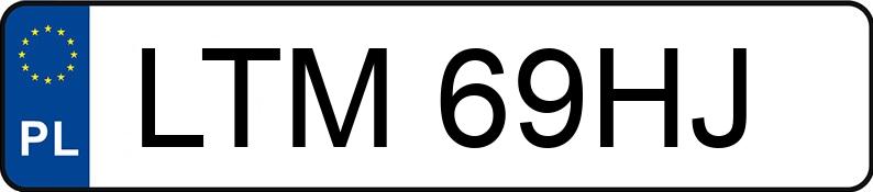 Numer rejestracyjny LTM 69HJ posiada OPEL Vectra A 1.8i Kat. CD Diamant - LTM69HJ