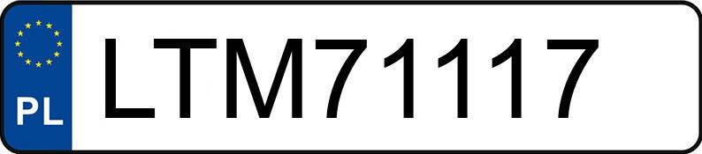 Numer rejestracyjny LTM 71117 posiada BMW 535I - LTM71117