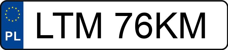 Numer rejestracyjny LTM 76KM posiada TOYOTA Corolla Hatchback 1.4 MR`00 E3 Linea Terra - LTM76KM