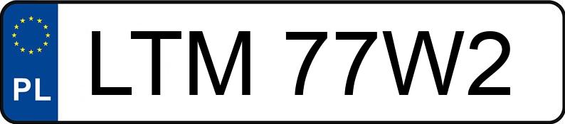 Numer rejestracyjny LTM 77W2 posiada SAM - LTM77W2 Numer rejestracyjny LTM 77W2 posiada SAM - LTM77W2