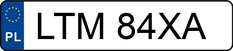 Numer rejestracyjny LTM 84XA posiada PEUGEOT 406 - LTM84XA