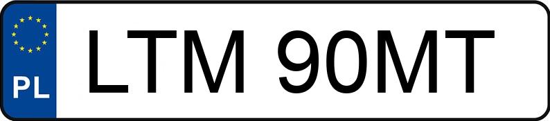 Numer rejestracyjny LTM 90MT posiada BMW 318 Touring TDS Kat. E36 - LTM90MT