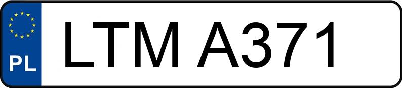 Il numero di registrazione LTM A371 ha TOYOTA Picnic 2.0 MR`96 Picnic 2.0 MR`96 - LTMA371