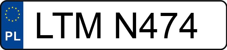 Numer rejestracyjny LTM N474 posiada OPEL VECTRA 1.6KAT - LTMN474