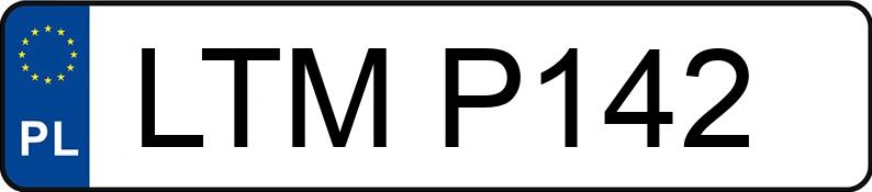 Numer rejestracyjny LTM P142 posiada AUTOSAN P-463600 - LTMP142