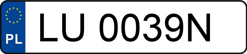 Numer rejestracyjny LU 0039N posiada RENAULT KANGOO - LU0039N