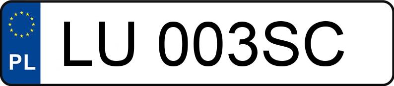 Numer rejestracyjny LU 003SC posiada BMW X3 Diesel MR`22 E6d G01 xDrive20d - LU003SC