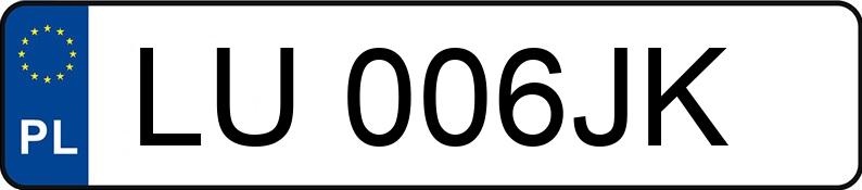 Numer rejestracyjny LU 006JK posiada BMW X3 MR`18 E6 G01 xDrive30i xLine Step - LU006JK