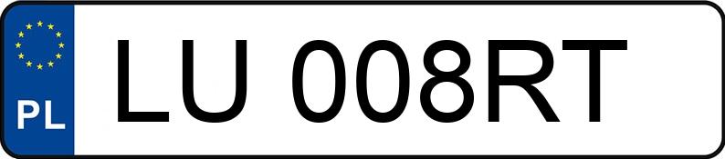 Numer rejestracyjny LU 008RT posiada FORD MONDEO - LU008RT Numer rejestracyjny LU 008RT posiada FORD MONDEO - LU008RT