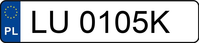 Numer rejestracyjny LU 0105K posiada OPEL Astra Classic II 1.7 CDTI MR`04 E4 Astra Classic II 1.7 CDTI MR`04 E4 - LU0105K