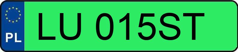 Numer rejestracyjny LU 015ST posiada VOLKSWAGEN ID.3 PRO 150 KW - LU015ST Numer rejestracyjny LU 015ST posiada VOLKSWAGEN ID.3 PRO 150 KW - LU015ST