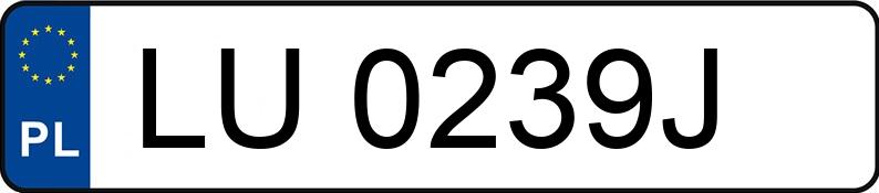 Numer rejestracyjny LU 0239J posiada SUBARU FORESTER - LU0239J