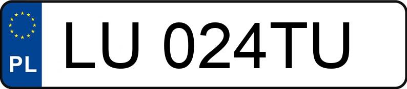 Numer rejestracyjny LU 024TU posiada AUDI A6 - LU024TU