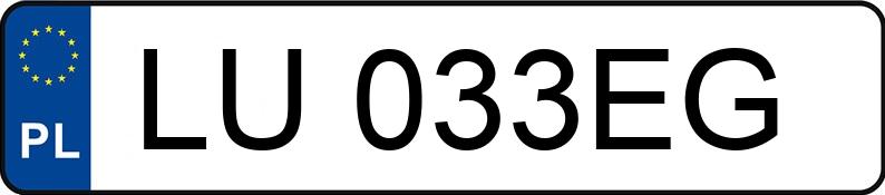 Numer rejestracyjny LU 033EG posiada VOLVO V40 2.0 D3 MR`13 E5 - LU033EG